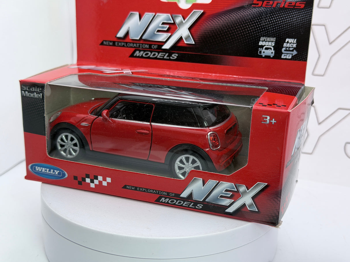 New Mini Hatch Cooper S Welly 1/38 Rosso