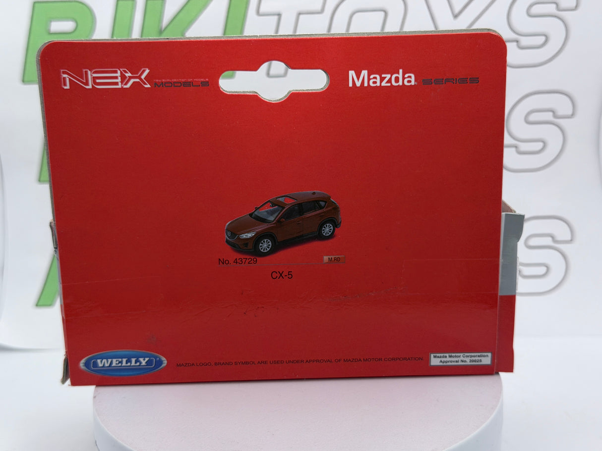 Mazda CX 5 Welly 1/38 Blu metallizzato