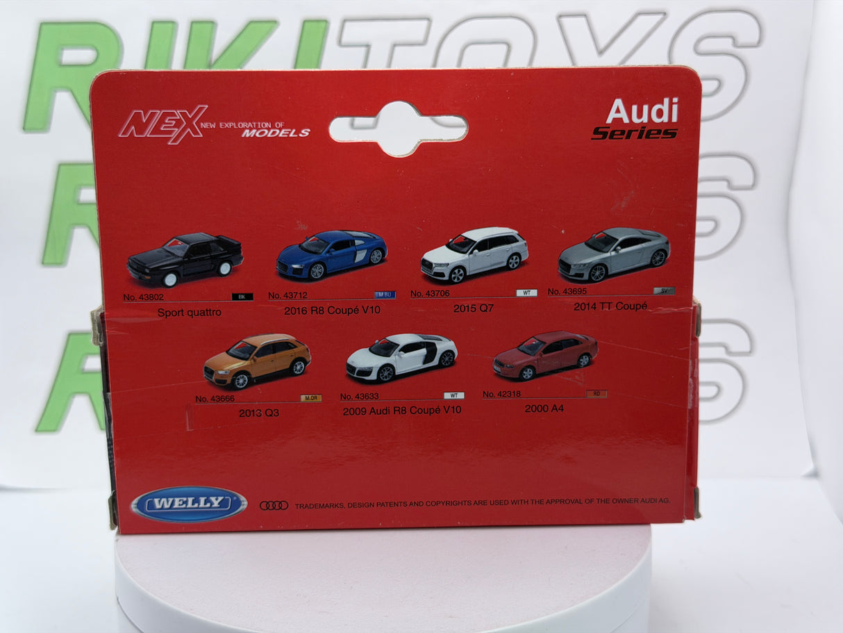Audi 4 Corta Welly 1/38 Nero
