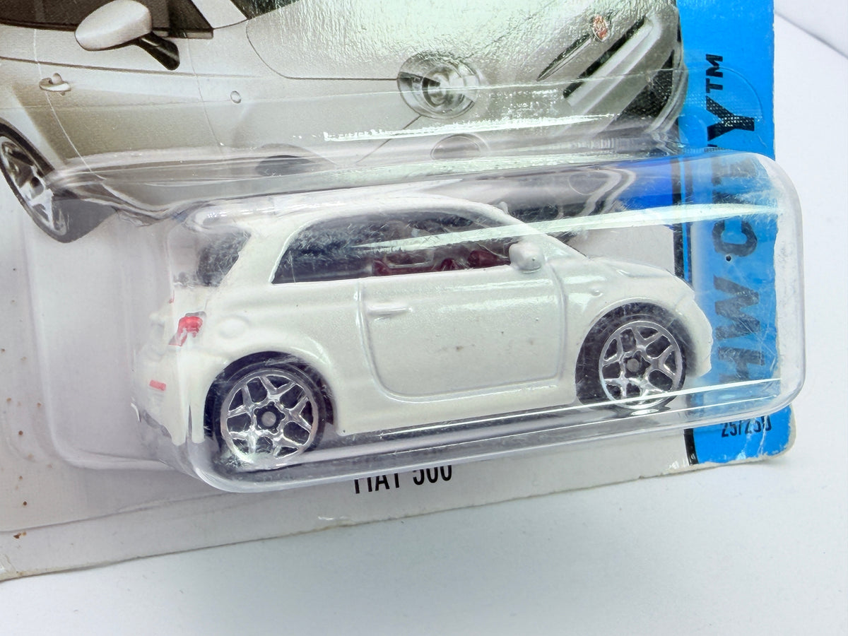 Fiat 500 Hot Wheels Bianco