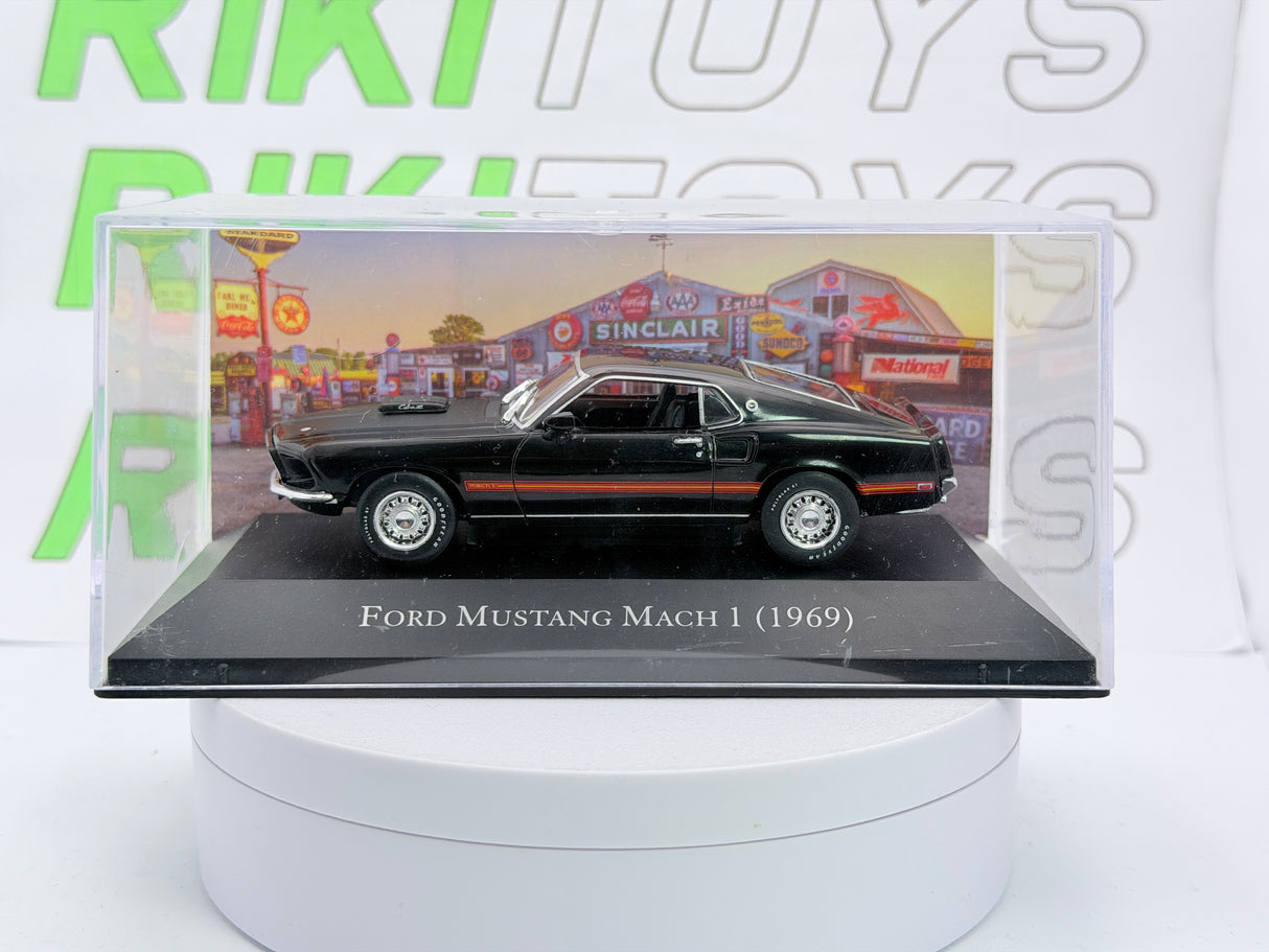 Ford Mustang Mach 1 Edicola 1/43 Nero 1969