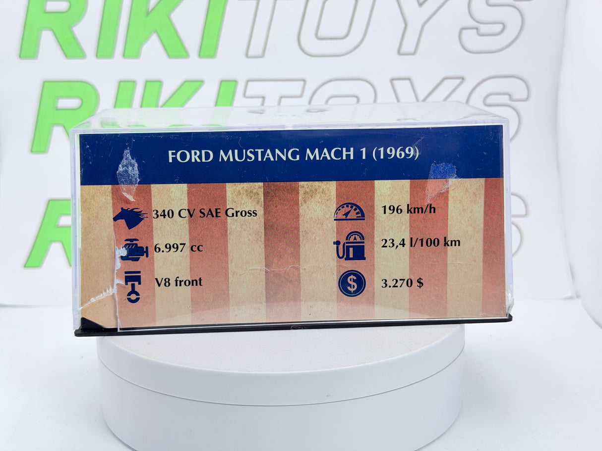 Ford Mustang Mach 1 Edicola 1/43 Nero 1969