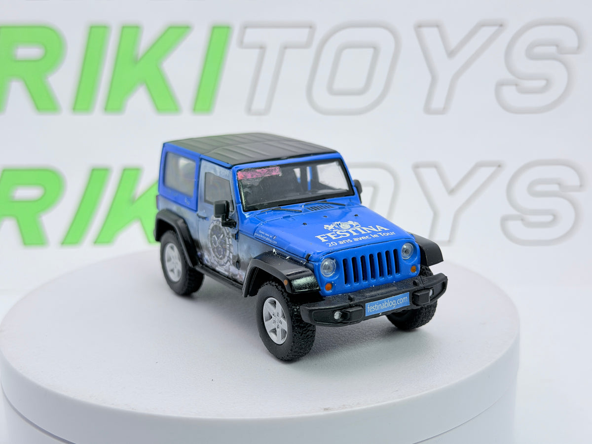 Jeep Wrangler GreenLight 1/43 Blu 2012