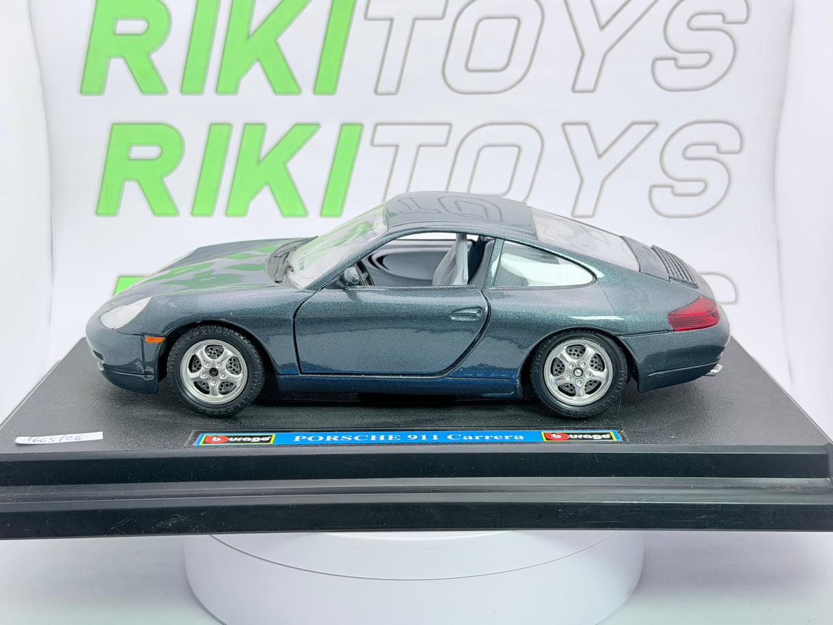 Porsche 911 Carrera 996 Burago 1/24 Grigio metallizzato