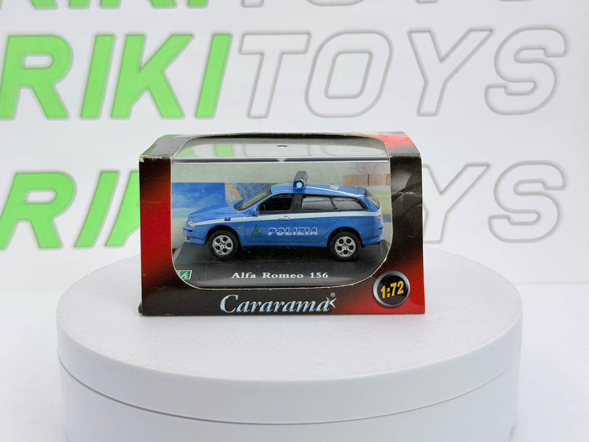 Alfa Romeo 156 Station Wagon Polizia Cararama 1/72 Azzurro 1999