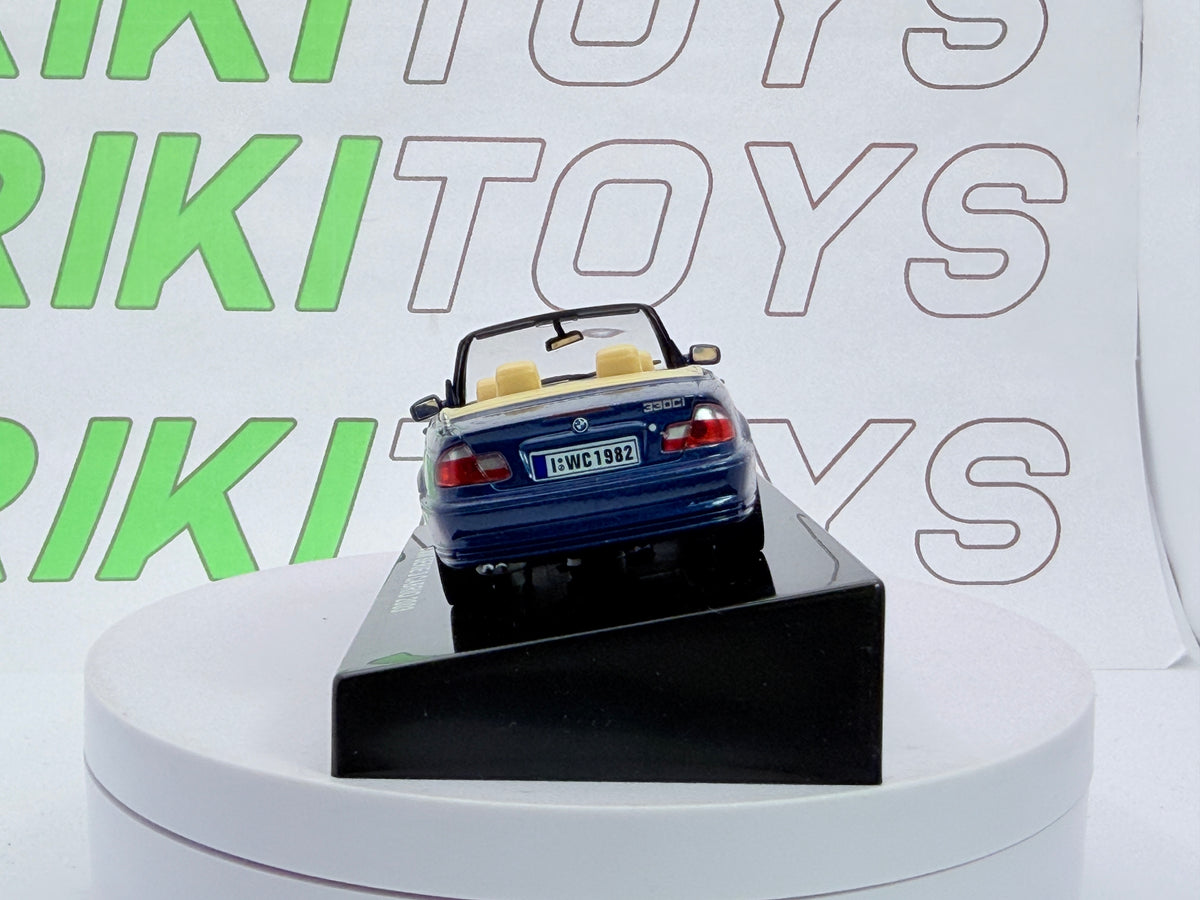 BMW 330 C i Cabrio E 46 Edicola 1/43 Blu metallizzato