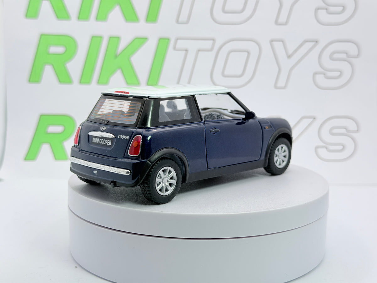 Mini Cooper Kinsmart 1/28 Blu metallizzato