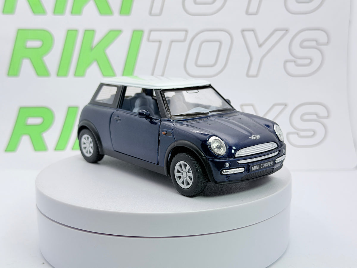 Mini Cooper Kinsmart 1/28 Blu metallizzato
