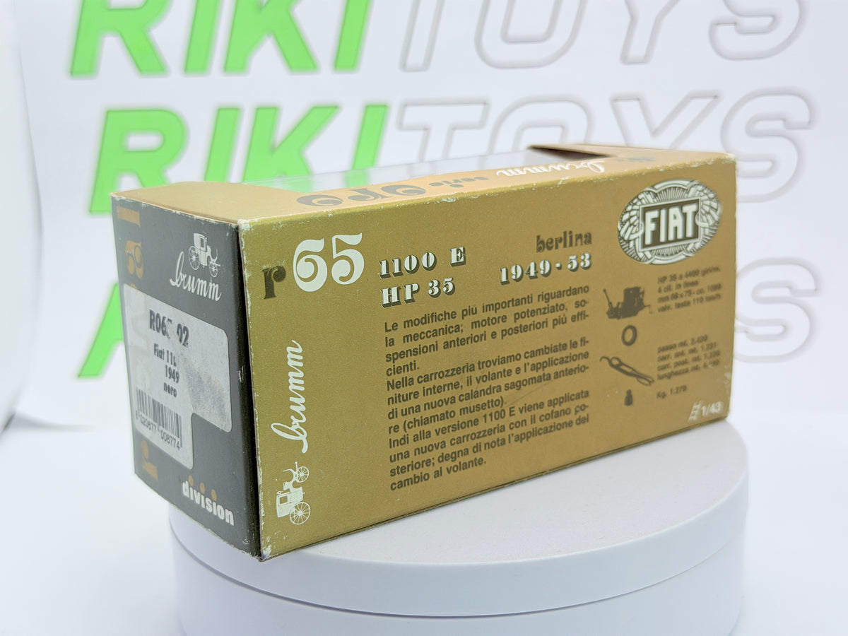 Fiat 1100 E Brumm 1/43 Nero 1949