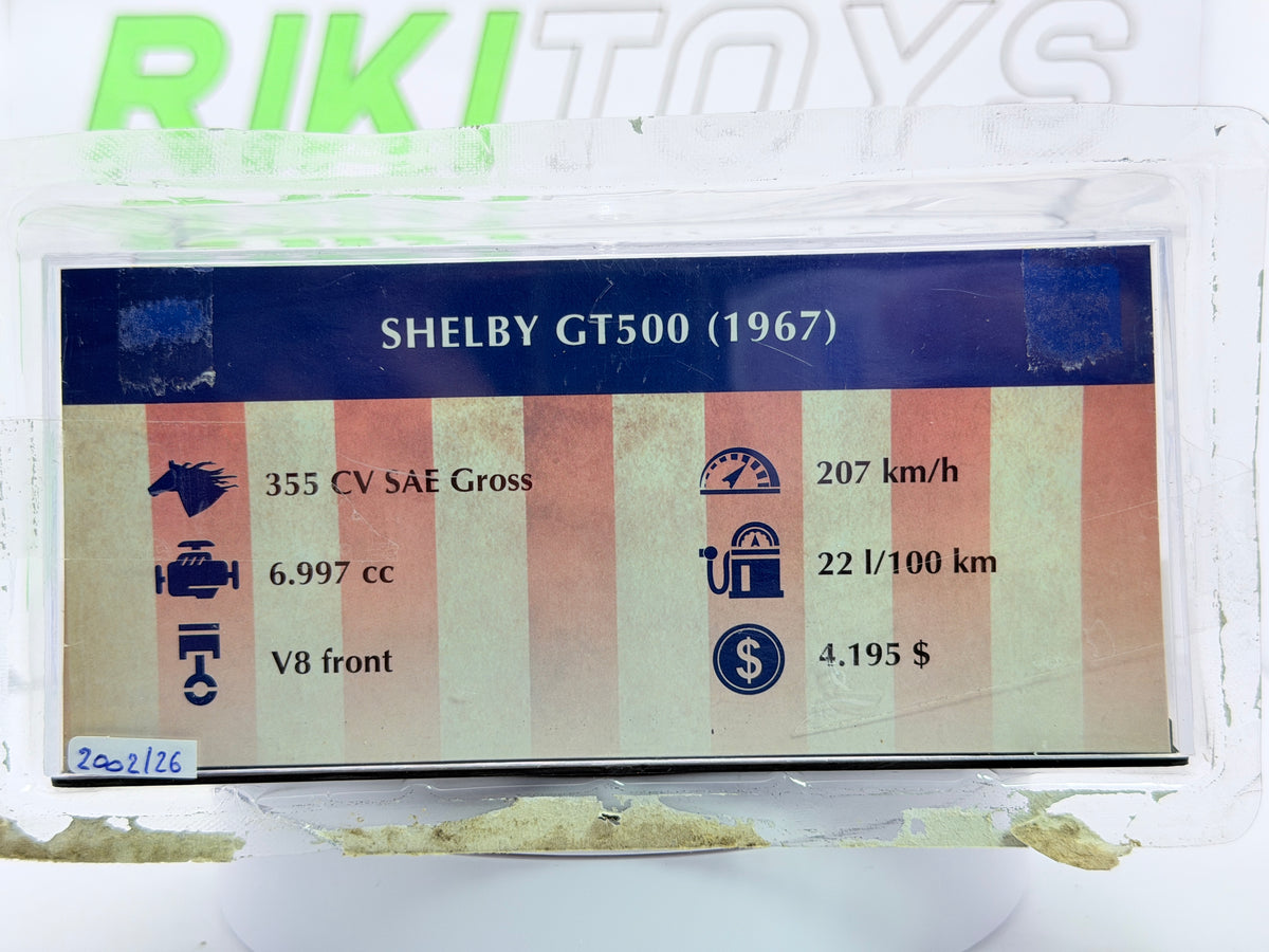Ford Shelby GT 500 Edicola 1/43 Blu 1967