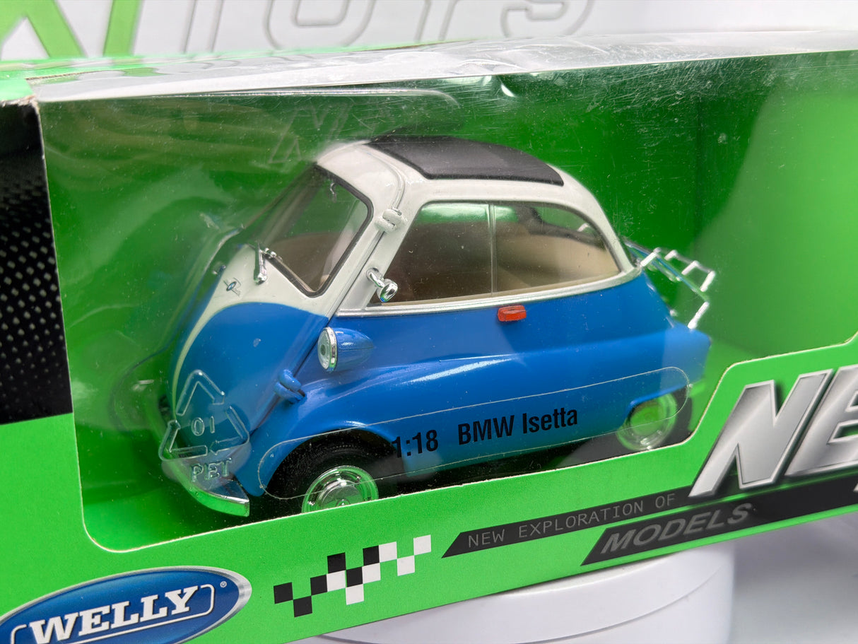 BMW Isetta Welly 1/18 Azzurro 1955