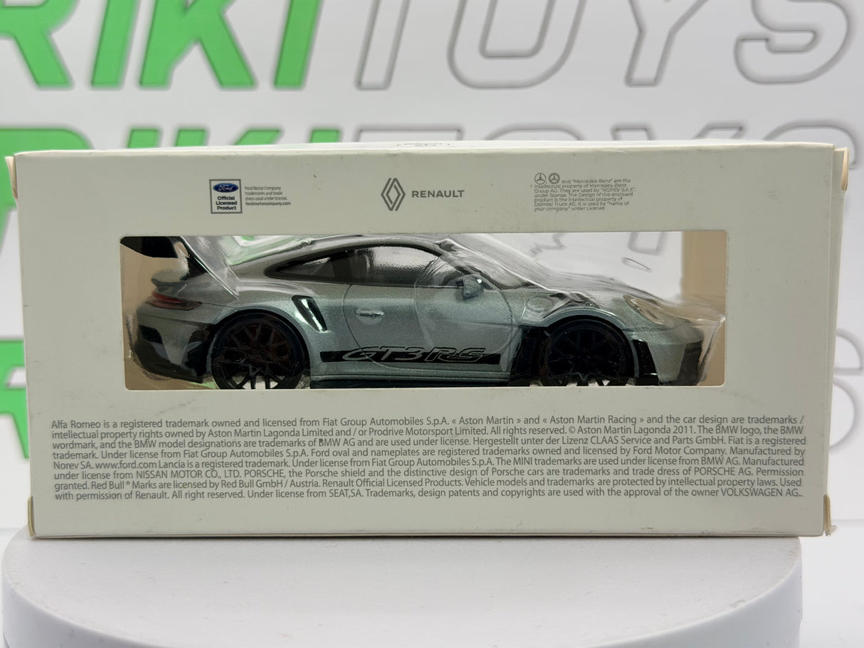 Porsche 911 GT 3 RS Norev 1/43 Argento 2015