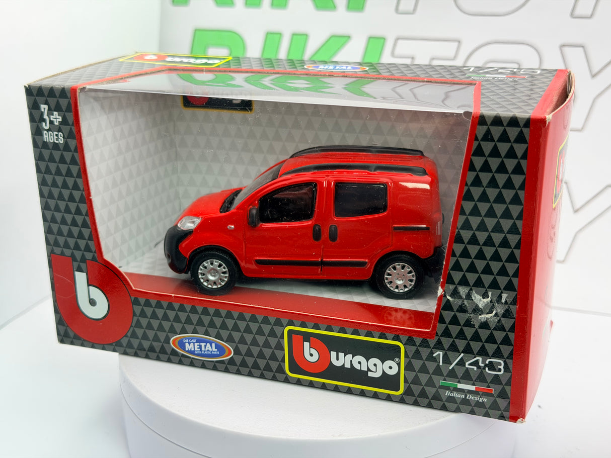 Fiat Qubo Promiscuo Burago 1/43 Rosso 2008
