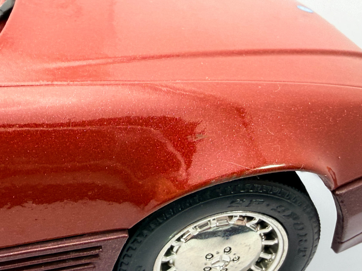 Mercedes Benz 500 SL Maisto 1/18 Rosso scuro 1989