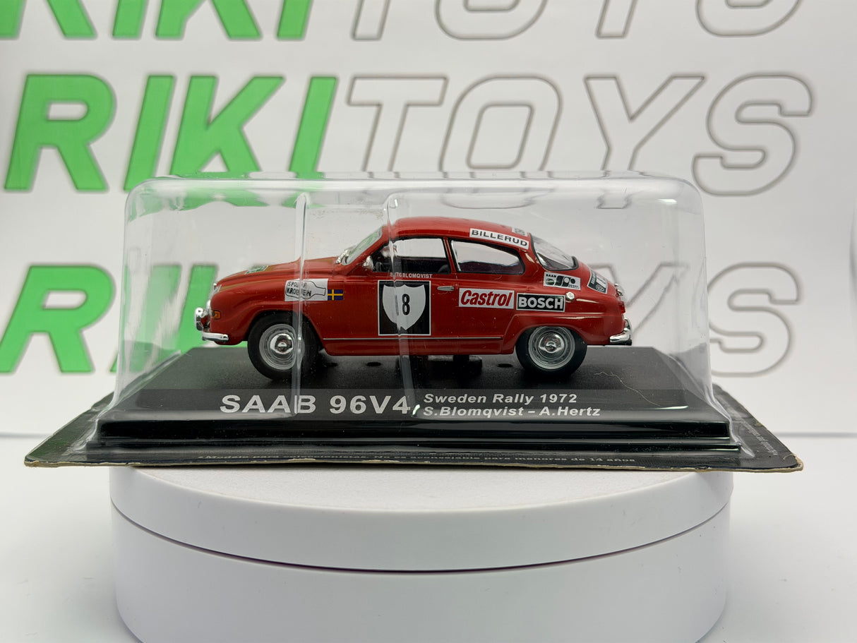 Saab 96V4 Edicola 1/43 Rosso 1970