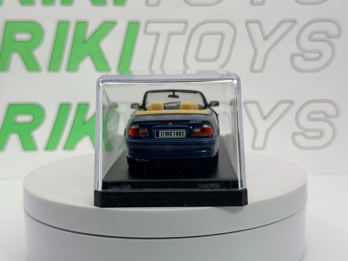 BMW 330 Cabrio Edicola 1/43 Blu metallizzato 2003