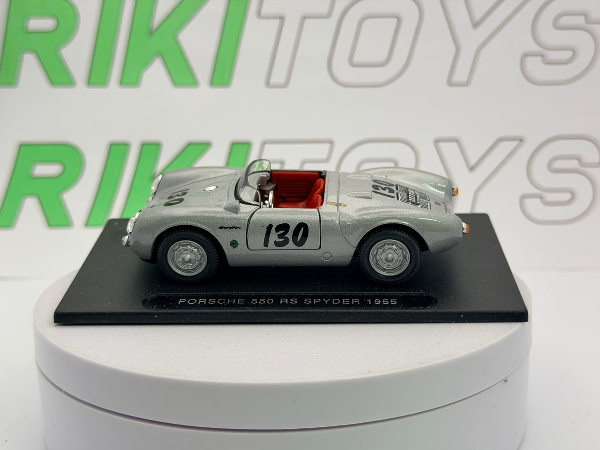 Porsche 550 Rs Spyder Edicola 1/43 Argento 1955