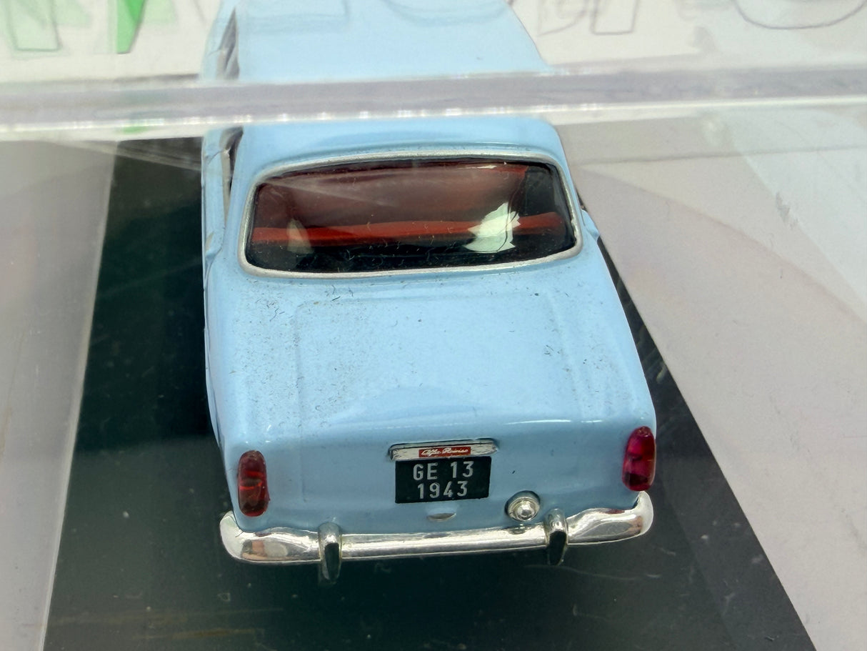Alfa Romeo Giulietta TI Edicola 1/43 Azzurro 1957