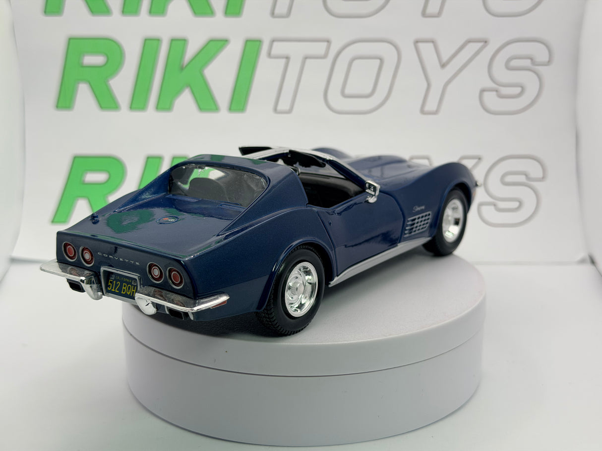 Chevrolet Corvette Maisto 1/24 Blu metallizzato 1970