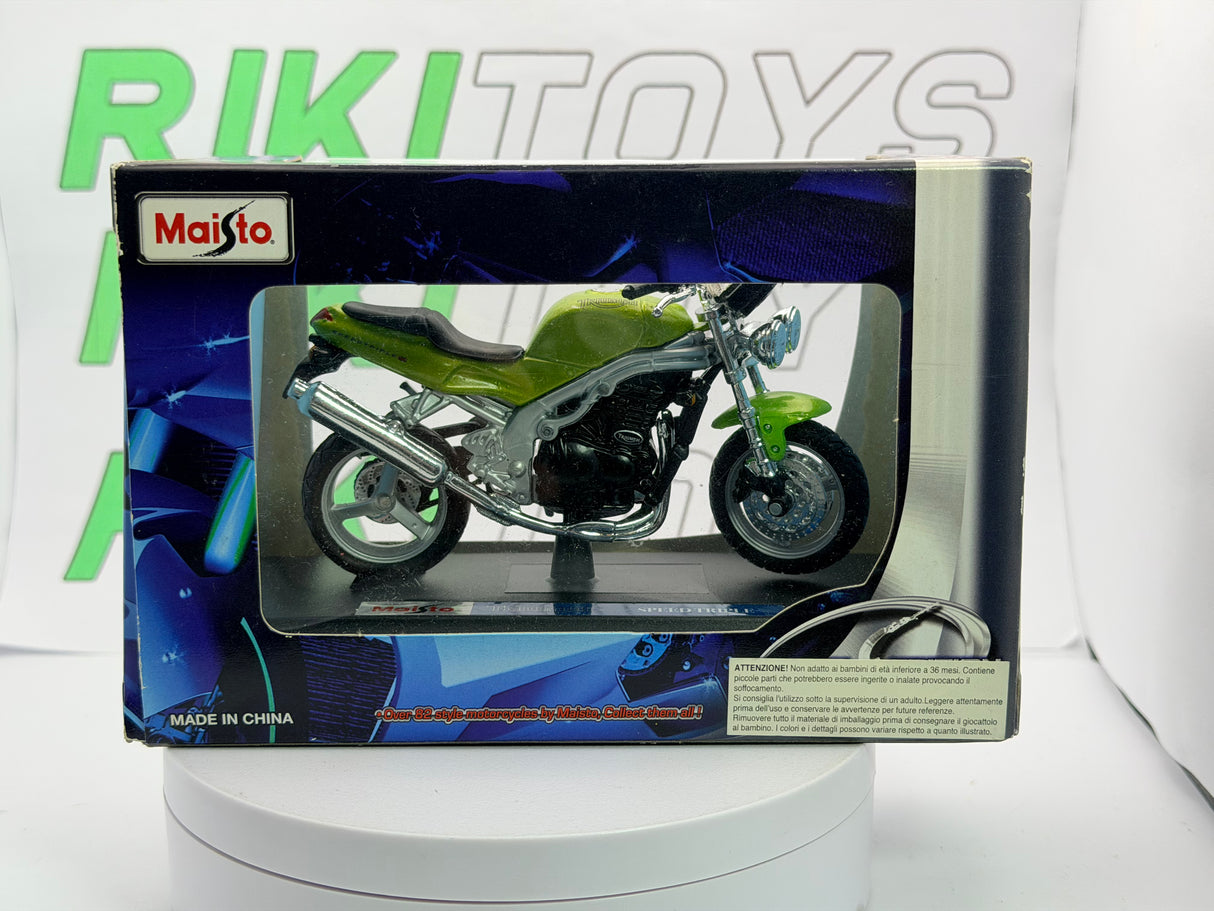Triumph Speed Triple Maisto 1/18 Verde metallizzato