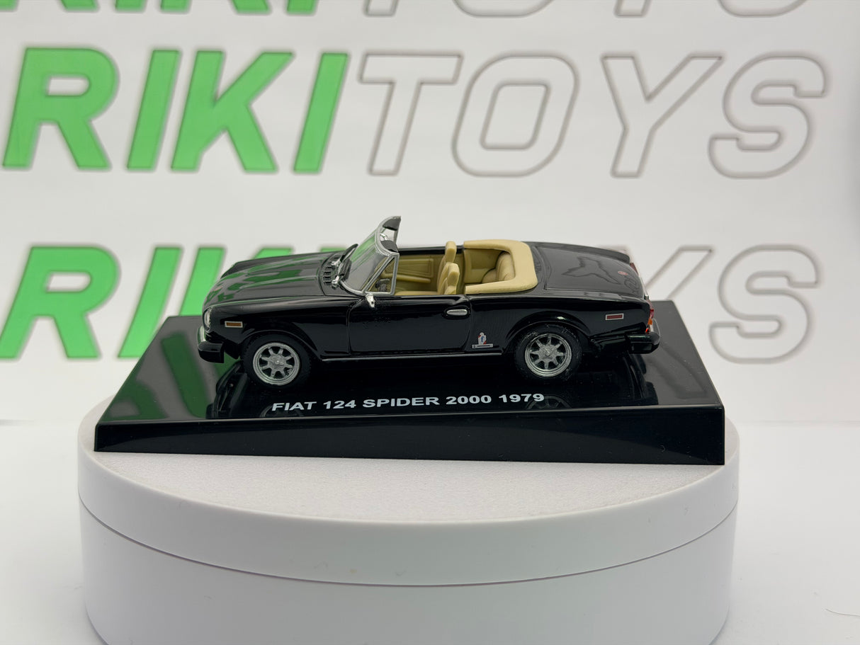 Fiat 124 Spider 2000 Edicola 1/43 Nero 1979