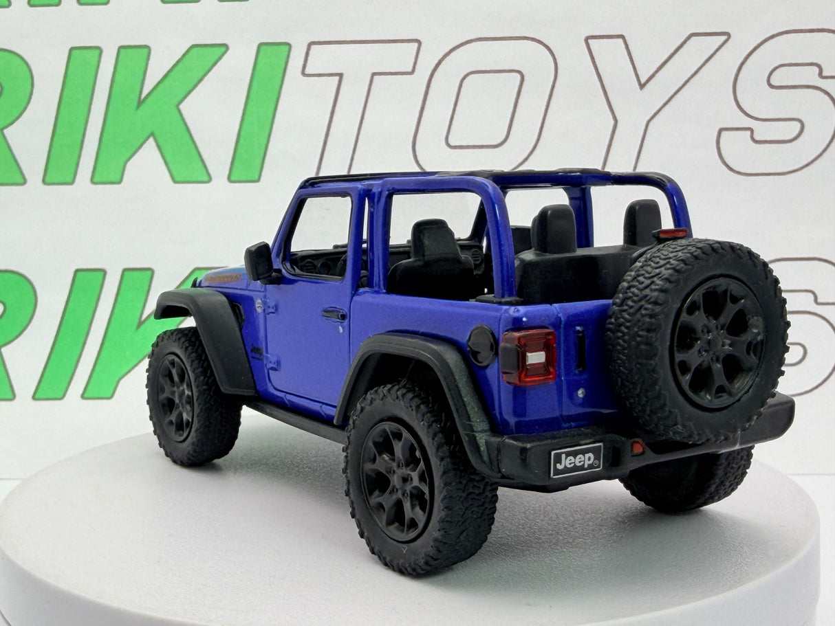 Jeep Wrangler Kinsmart 1/34 Blu metallizzato 2018