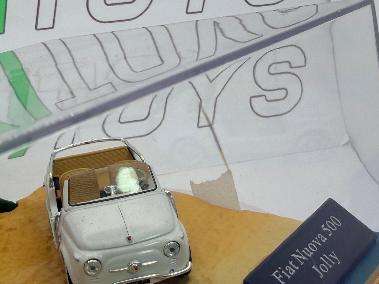 Fiat 500 Jolly Ghia Universal Hobbies 1/43 Bianco 1958