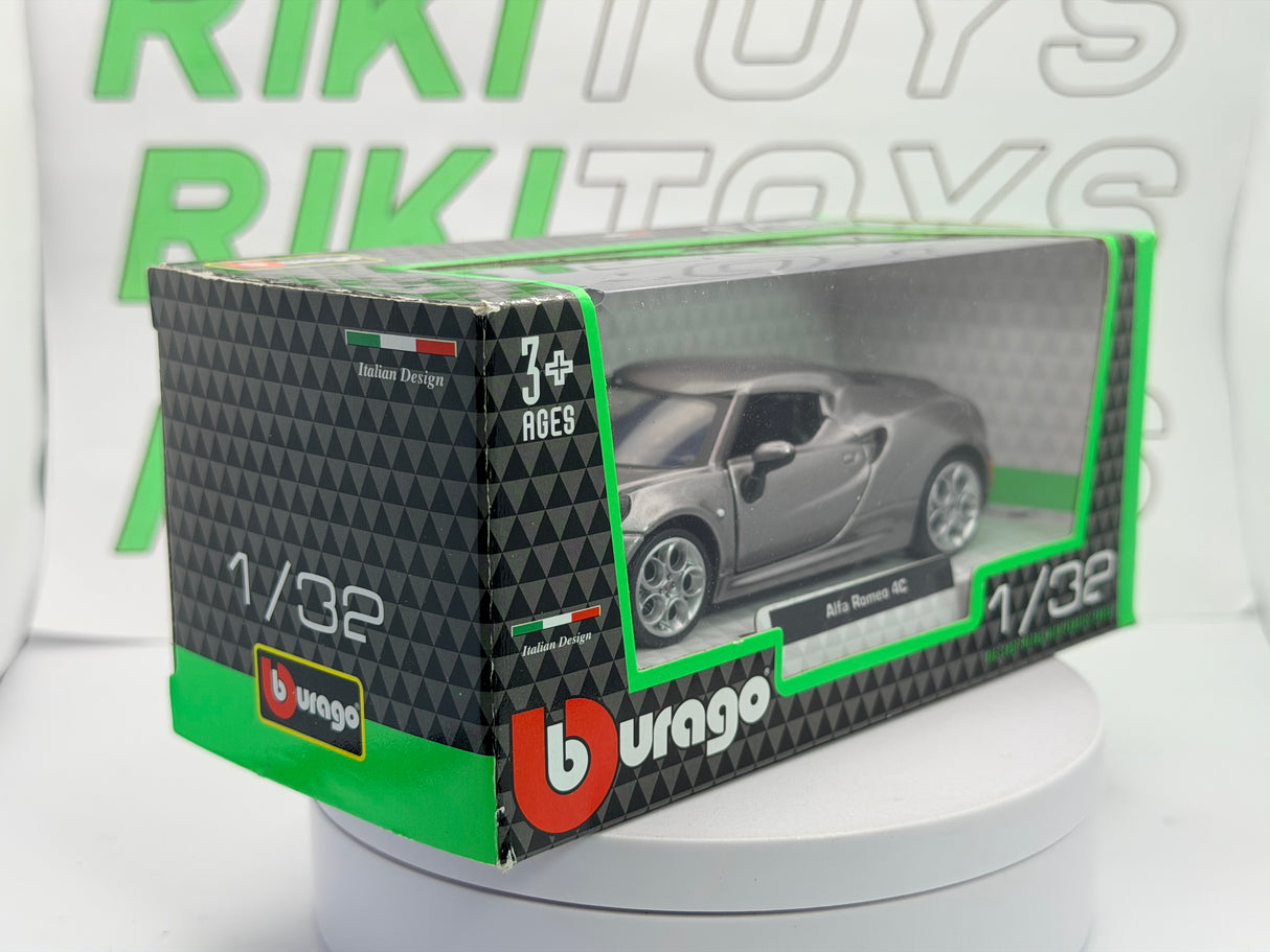 Alfa Romeo 4C Coupé Burago 1/32 Grigio metallizzato