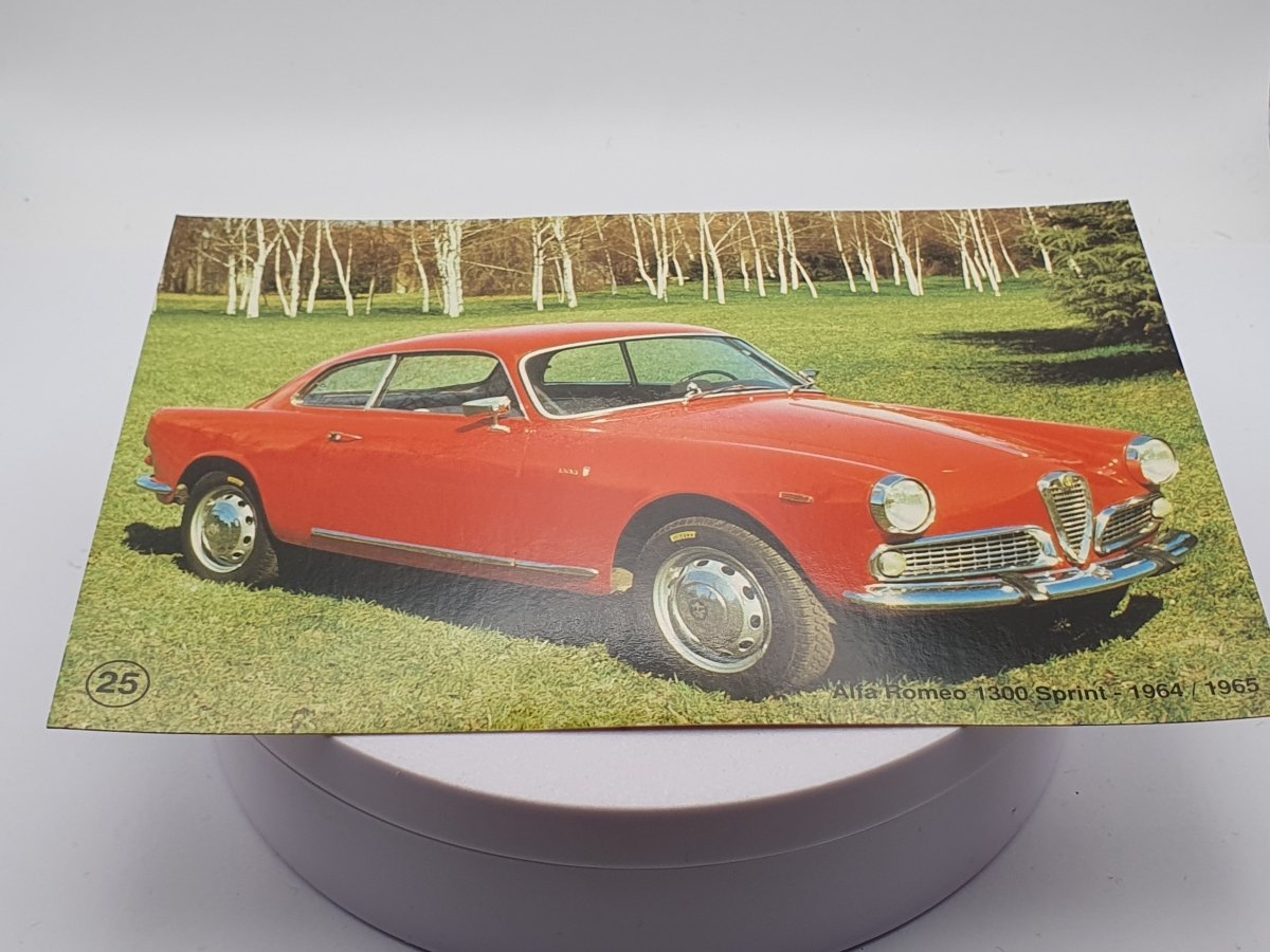 Alfa Romeo 1300 Sprint 20x15cm / 8x6 inch - RikiToys - RikiToys#