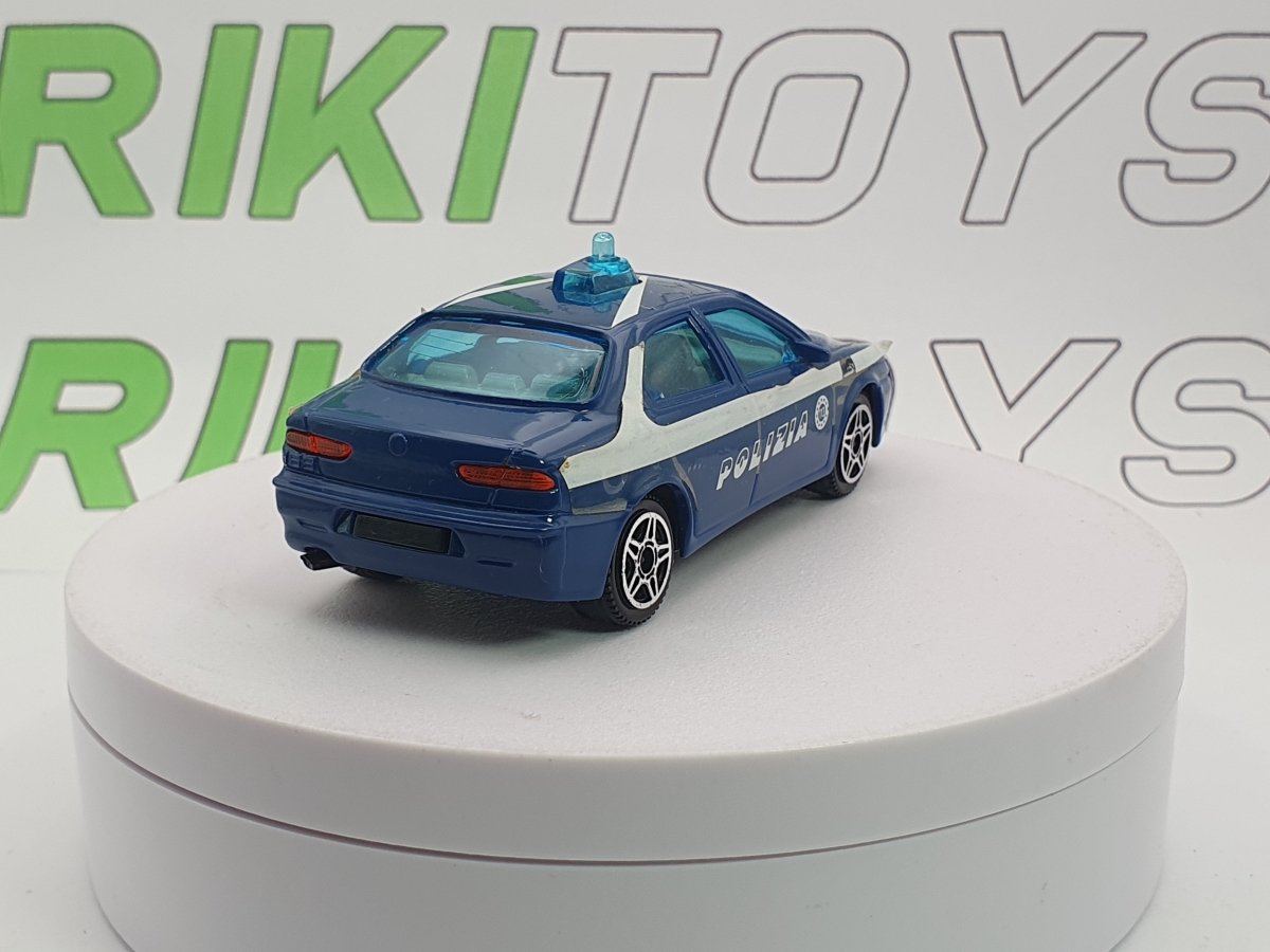 Alfa Romeo 156 Polizia Burago 1/43 Azzurro 1997 - RikiToys - Burago