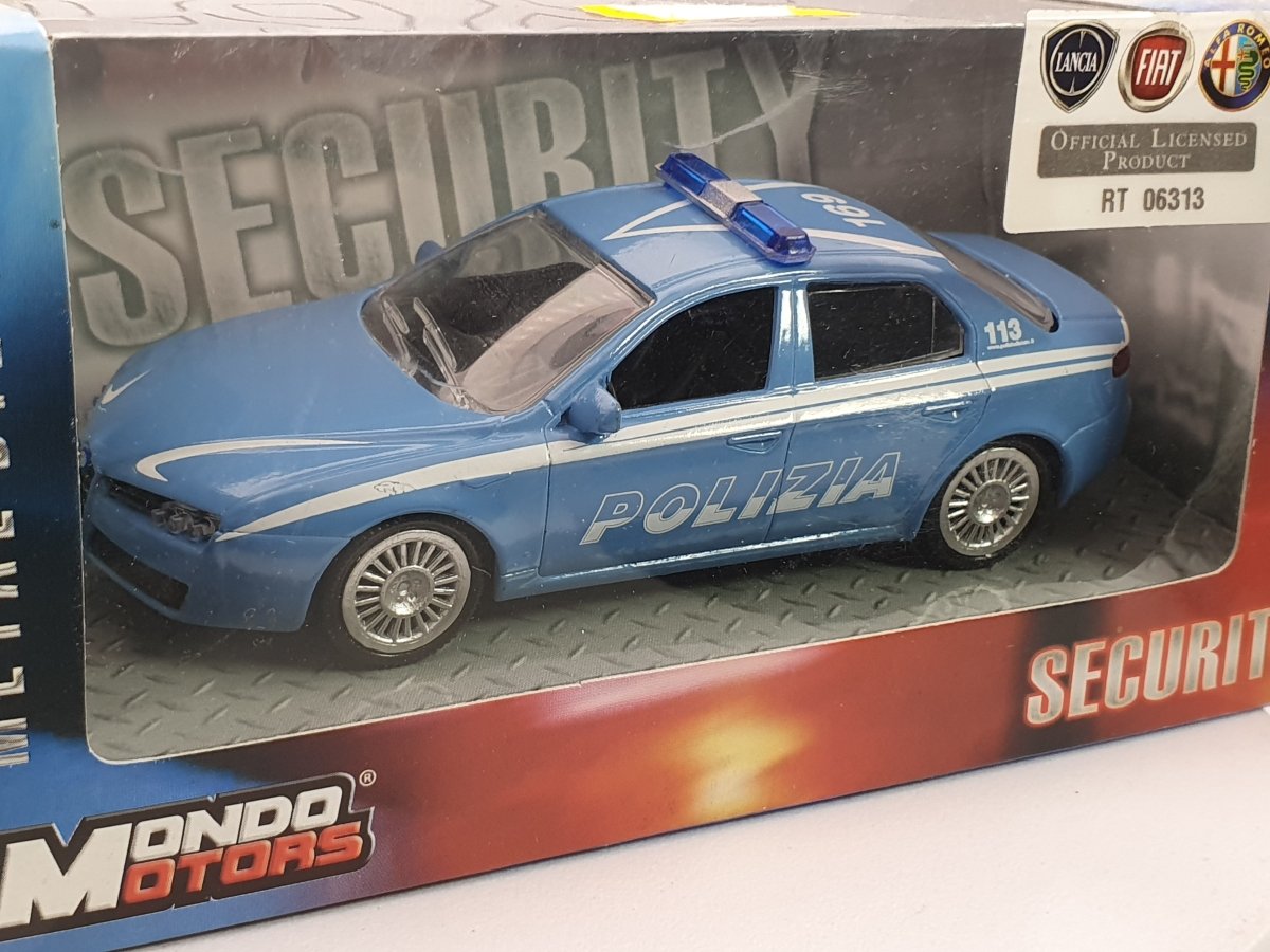Alfa Romeo 159 Polizia MondoMotors 1/43 Blu - RikiToys - MondoMotors
