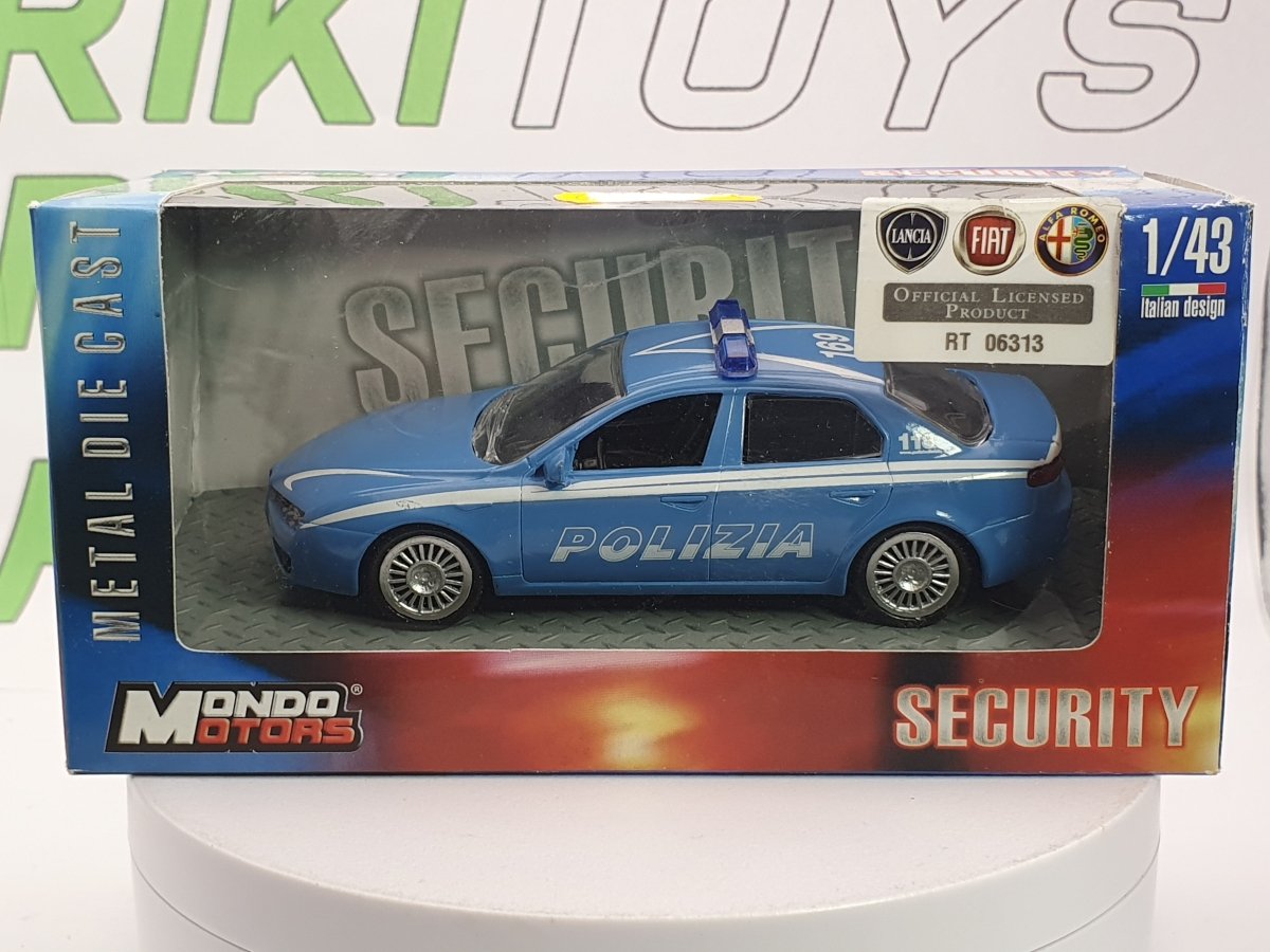 Alfa Romeo 159 Polizia MondoMotors 1/43 Blu - RikiToys - MondoMotors