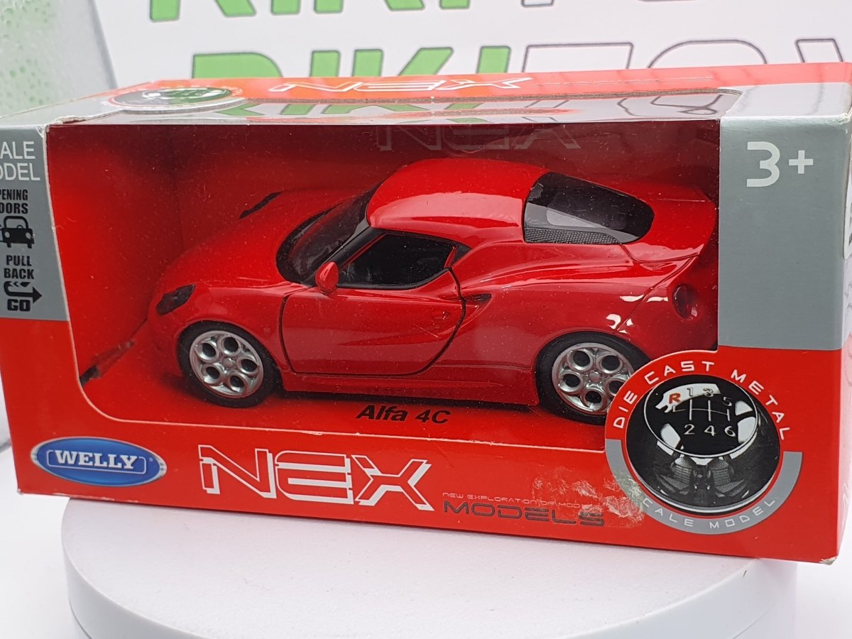 Alfa Romeo 4 C Welly 1/40 Rosso - RikiToys - Welly