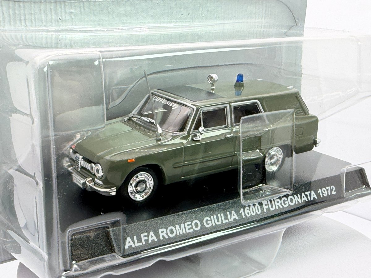 Alfa Romeo Giulia 1600 Furgonato Edicola 1/43 Verde 1972 - RikiToys - Edicola