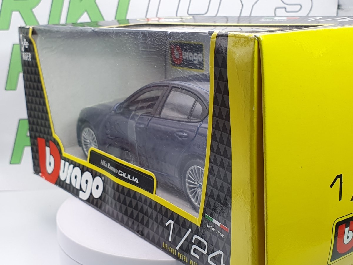 Alfa Romeo Giulia Burago 1/24 Blu - RikiToys - Burago#
