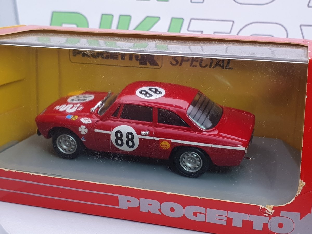 Alfa Romeo Giulia GTA Junior 1300 Progetto K 1/43 Rosso 1968 - RikiToys - Progetto K