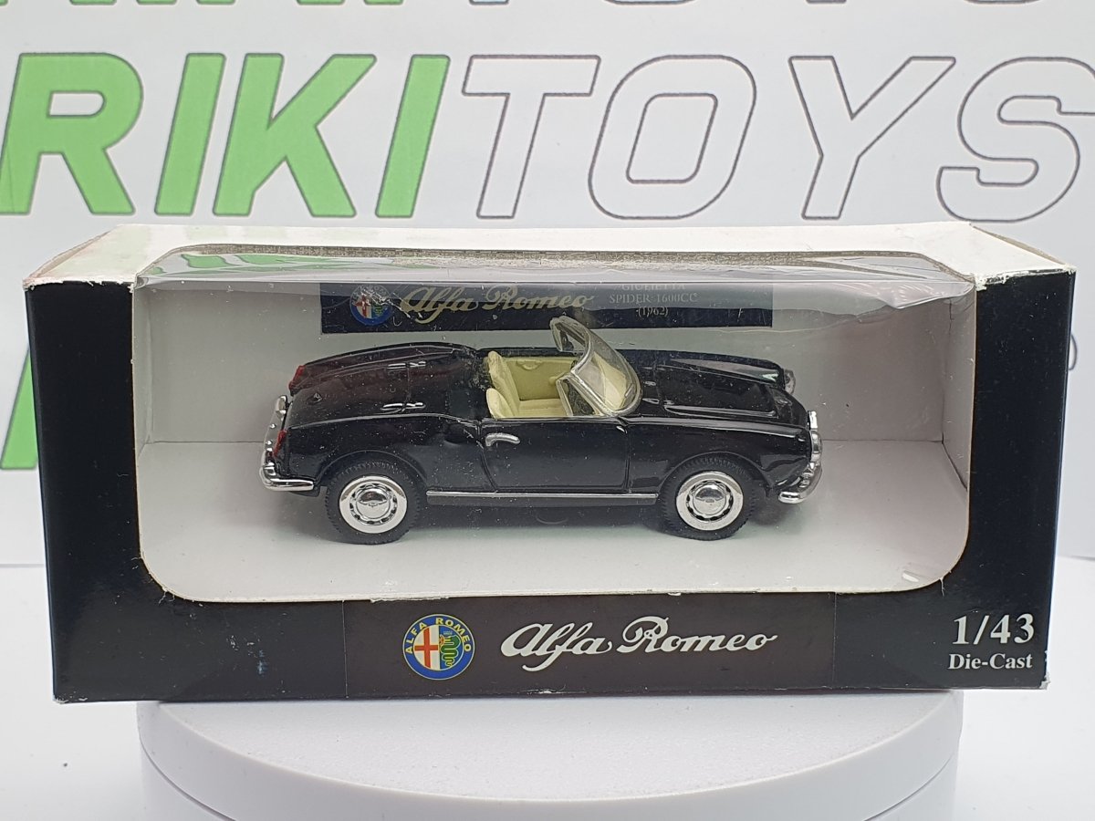 Alfa Romeo Giulia Spider 1600 New Ray 1/43 Nero 1962 - RikiToys - New Ray#