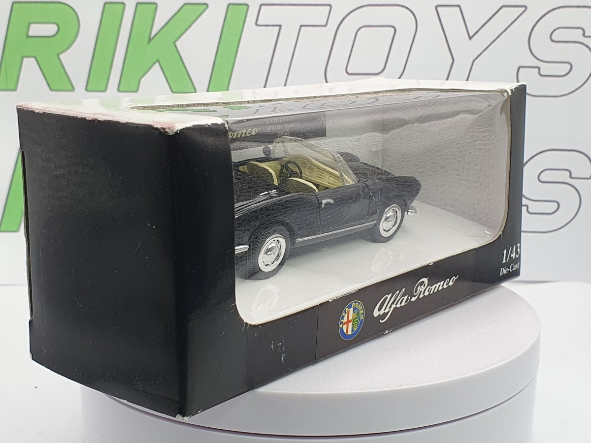Alfa Romeo Giulia Spider 1600 New Ray 1/43 Nero 1962 - RikiToys - New Ray#