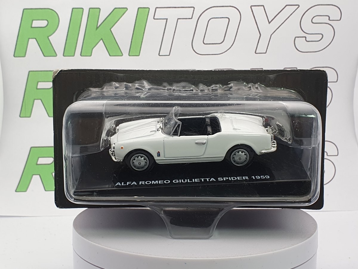 Alfa Romeo Giulietta Spider Edicola 1/43 Bianco 1959 - RikiToys - Edicola