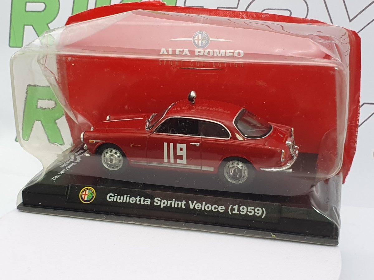Alfa Romeo Giulietta Sprint Veloce MetroMo 1/43 Rosso 1959 - RikiToys - MetroMo