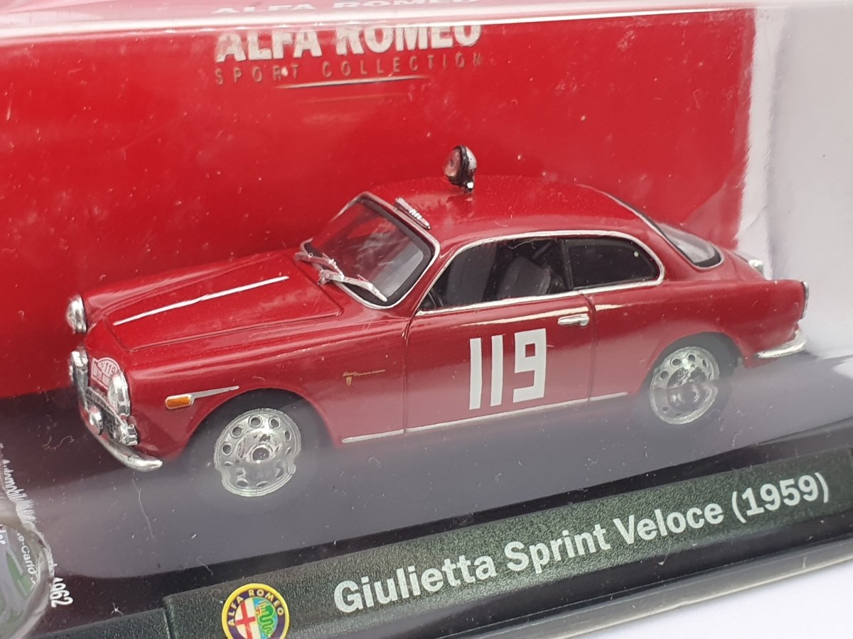Alfa Romeo Giulietta Sprint Veloce MetroMo 1/43 Rosso 1959 - RikiToys - MetroMo