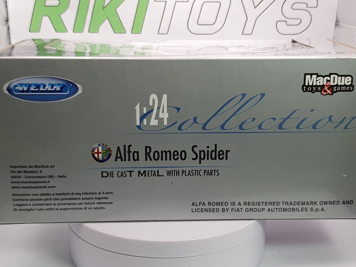 Alfa Romeo Spider 916 Welly 1/24 Verde - RikiToys - Welly#