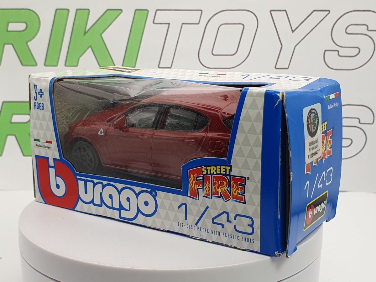 Alfa Romeo Stelvio Quadrifoglio Burago 1/43 Rosso 2017 - RikiToys - Burago#