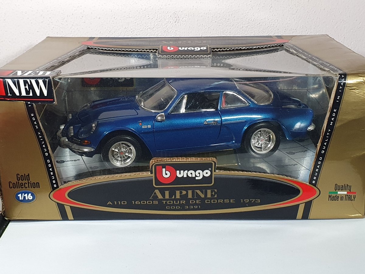 Alpine A 110 Burago 1/18 Blu met. 1973 - RikiToys - Burago