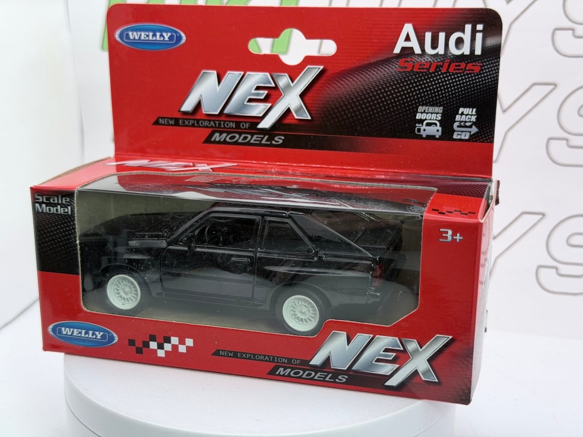 Audi 4 Corta Welly 1/38 Nero - RikiToys - Welly