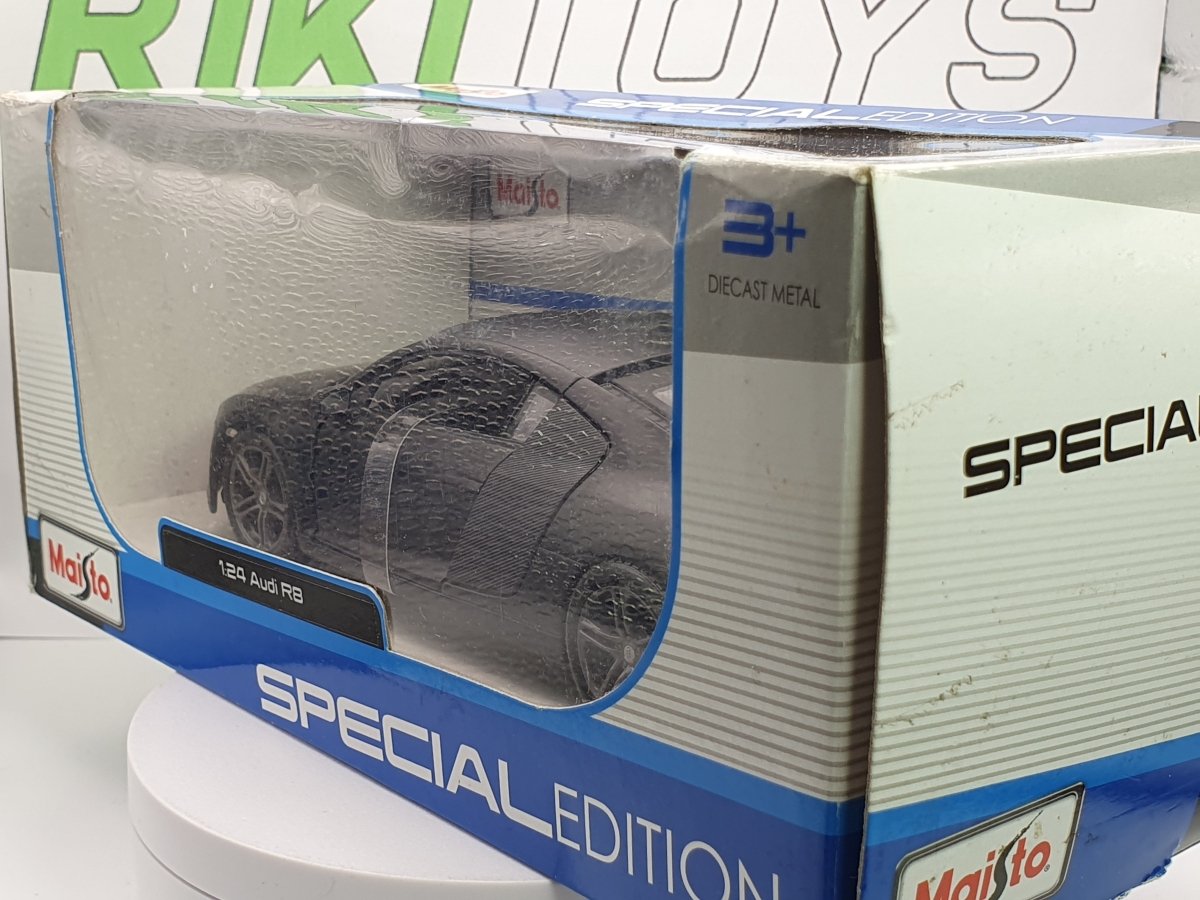 Audi R8 Coupé Maisto 1/24 Nero - RikiToys - Maisto#