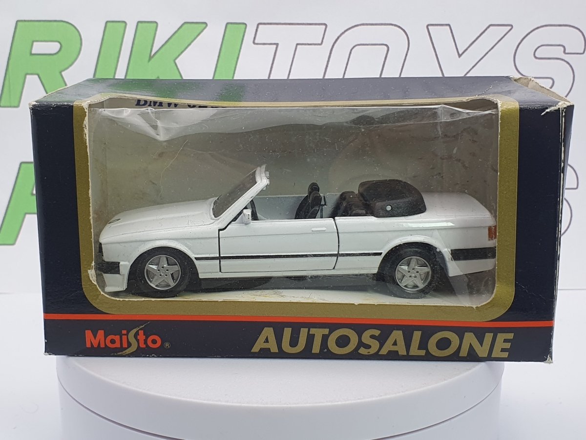 BMW 320 Cabrio Maisto 1/35 Bianco 1990 - RikiToys - Maisto