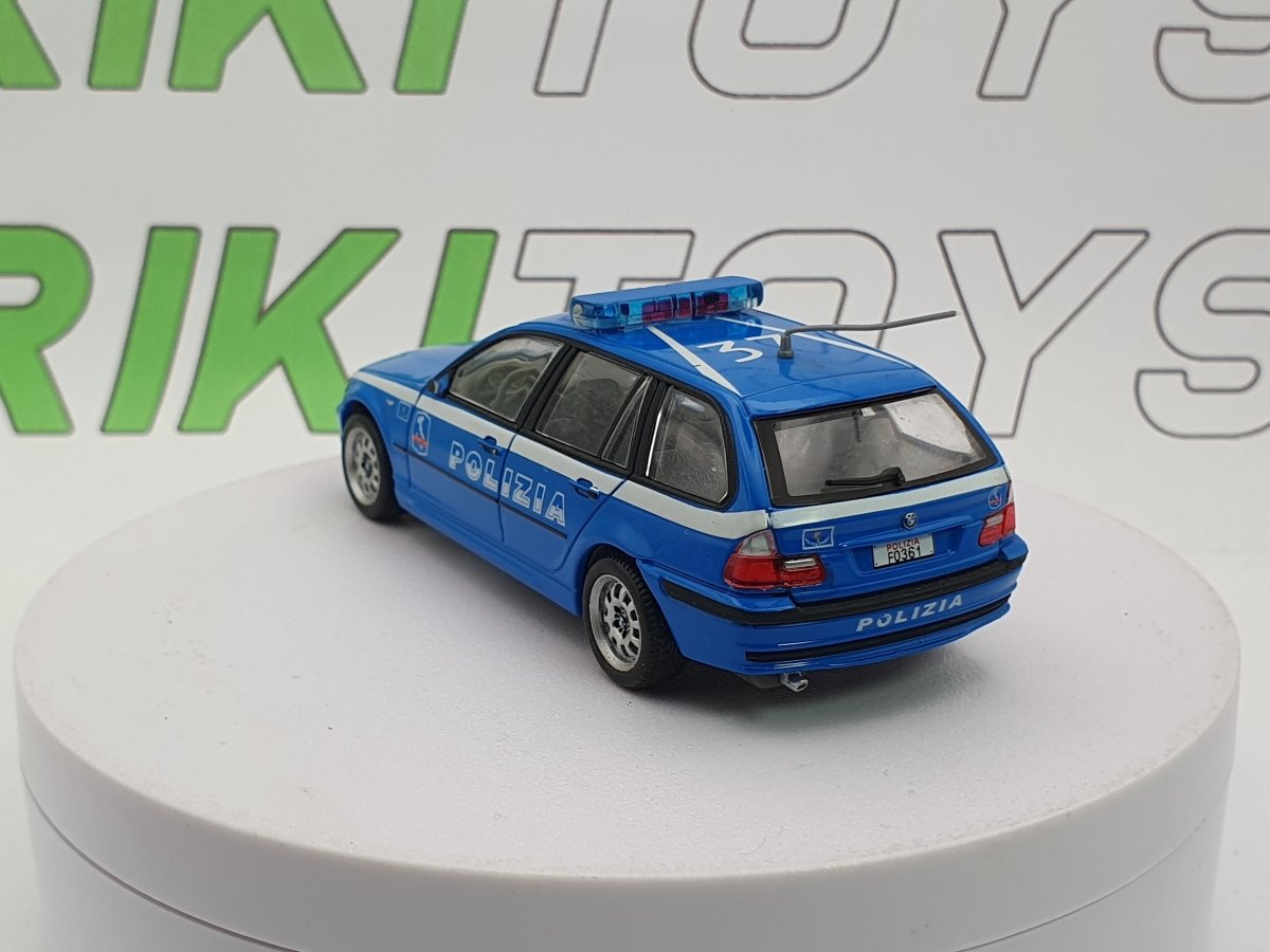 BMW 320d Touring Polizia Stradale Edicola 1/43 Azzurro 2002 - RikiToys - Edicola
