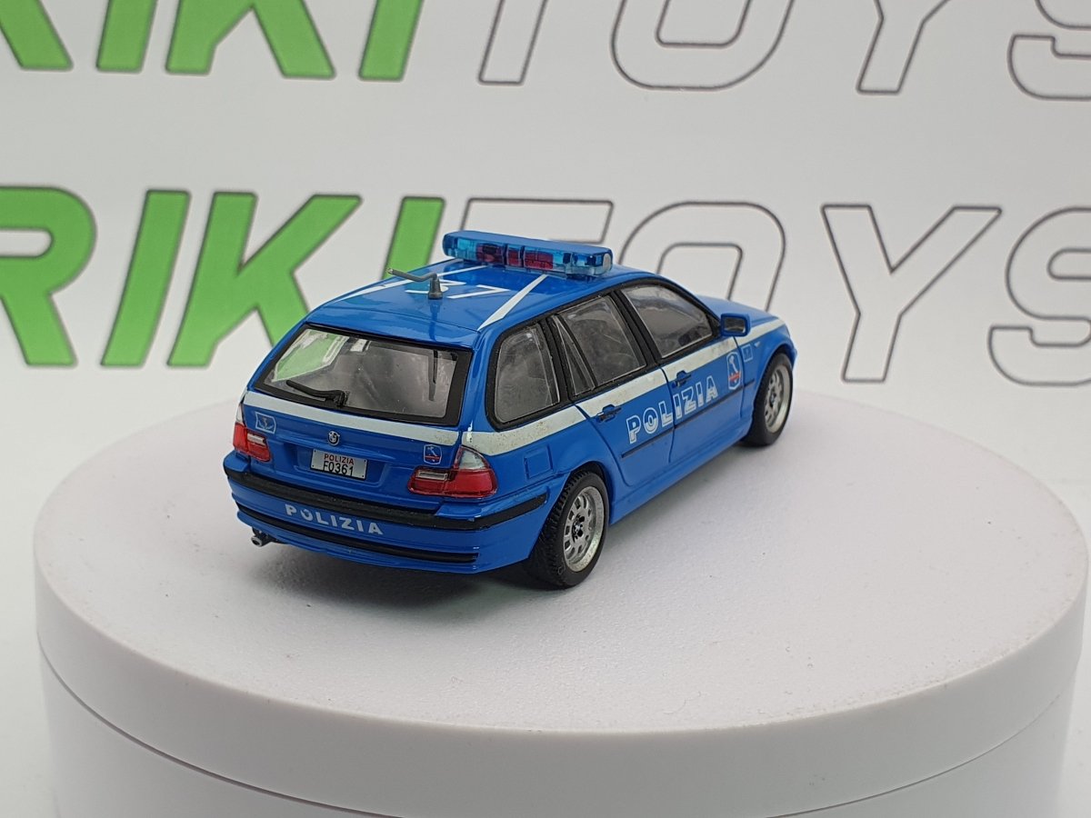 BMW 320d Touring Polizia Stradale Edicola 1/43 Azzurro 2002 - RikiToys - Edicola