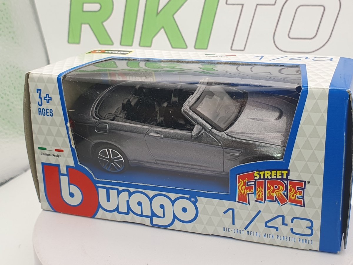 BMW M4 Cabriolet Burago 1/43 Grigio - RikiToys - Burago